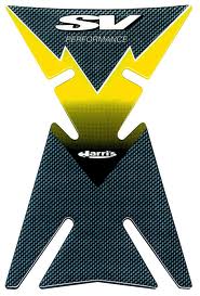 TANK PAD 11947-SVG BLACK/YELLOW COLOR 