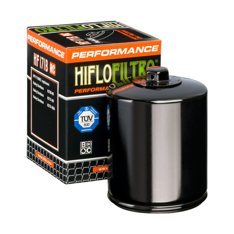 Oil filter HF 171 HARLEY-DAVIDSON / BUELL Nut 17MM (RACING BLACK)