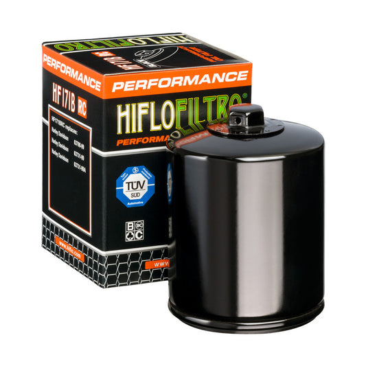 Oil filter HF 171 HARLEY-DAVIDSON / BUELL Nut 17MM (RACING BLACK)