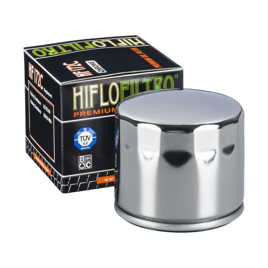 Oil filter HF 172 HARLEY-DAVIDSON (Chrome plated)