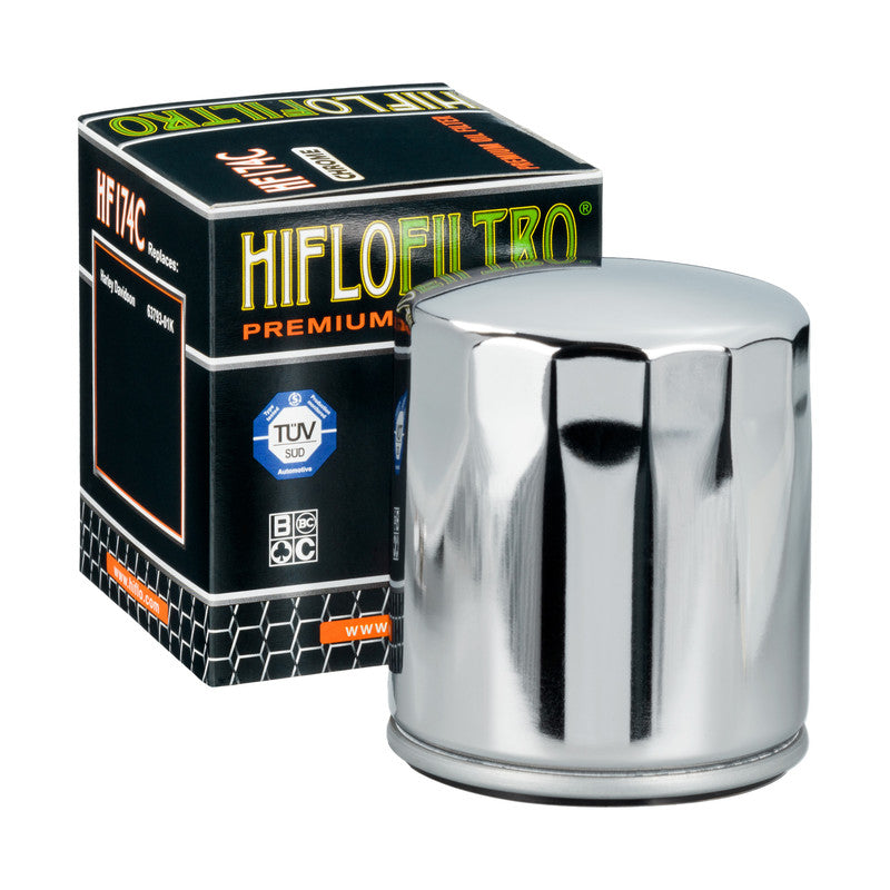 Oil filter HF 174C HARLEY-DAVIDSON V-ROD (Chrome plated)