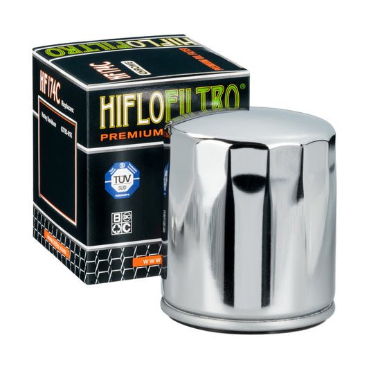 Oil filter HF 174C HARLEY-DAVIDSON V-ROD (Chrome plated)