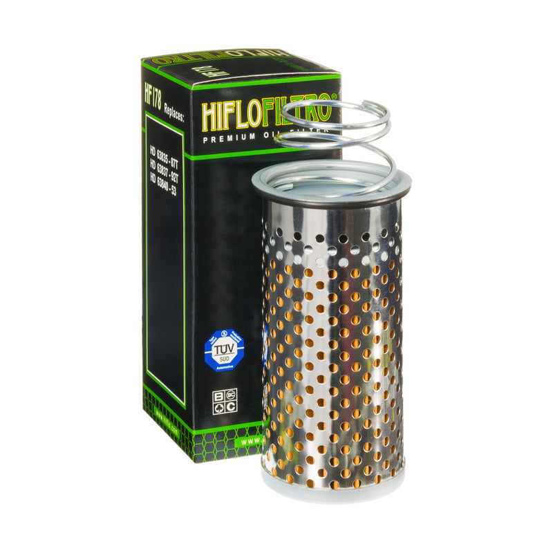 Oil filter HF 178 HARLEY-DAVIDSON FLH ELECTRA GLIDE, FLHS SPORT GLIDE, FXE SUPER GLIDE, FXEF FAT BOB, FXS LOW RIDER, FX SUPER GLIDE