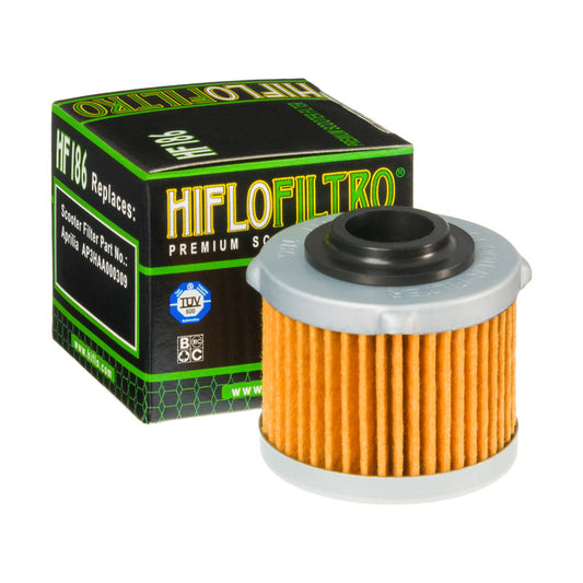 Oil filter HF 186 APRILIA SCARABEO 125/200