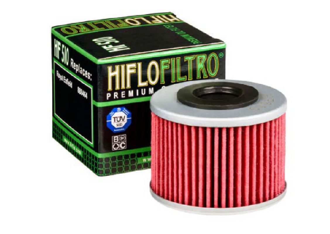 Oil filter HF 510 ROYAL ENFIELD HIMALAYAN 411 '18-'24, SCRAM 411 '22-'24 (OEM: 888464)