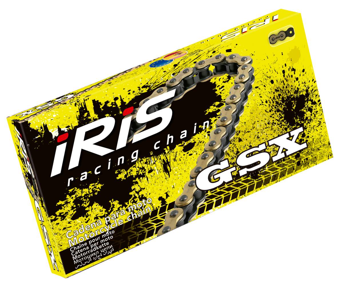 DRIVE CHAIN 428 GSX-118 (118 LINKS) NON O-RING (OPEN + CLIP) COLOR GOLD (19.5KN) 
