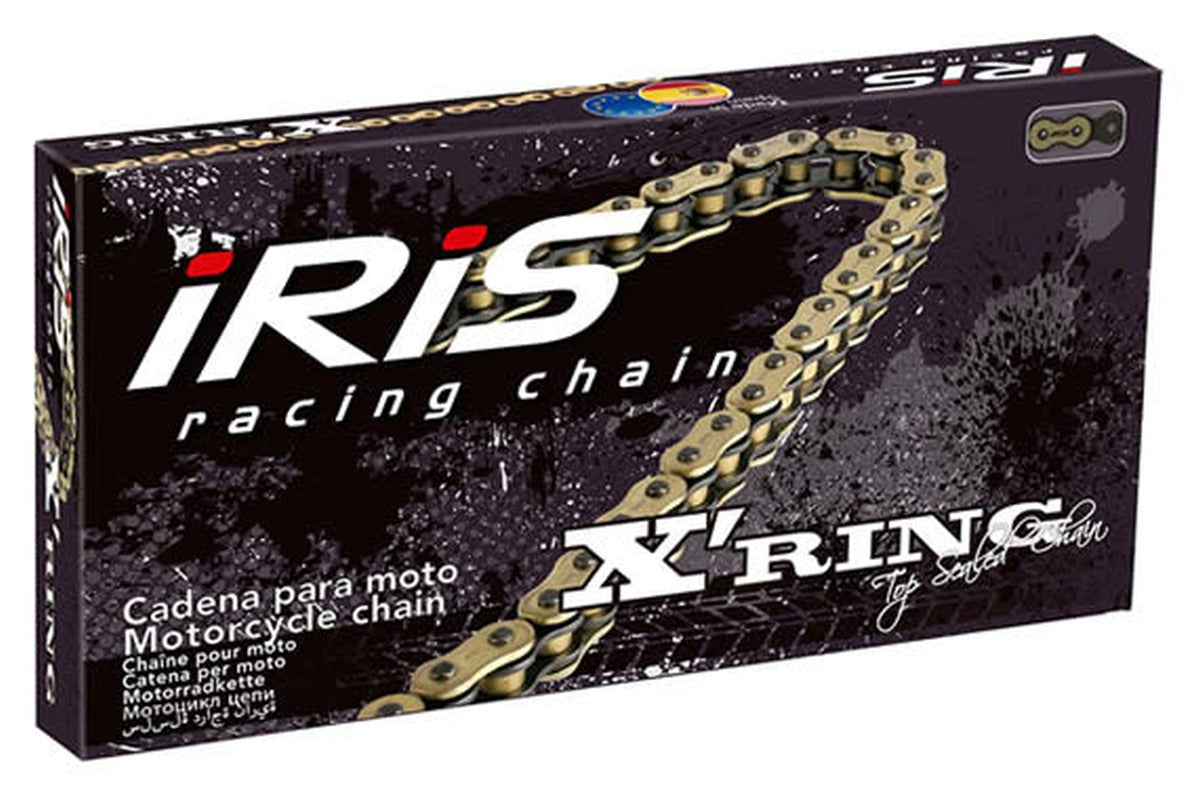 DRIVE CHAIN 530 XR-100 (100 LINKS) X-RING (OPEN + RIVET) COLOR GOLD (UP TO 1000CC) (41.0KN) 