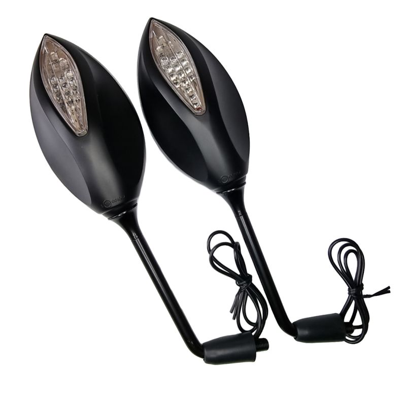 UNIVERSAL MIRROR SET LED COLOR BLACK