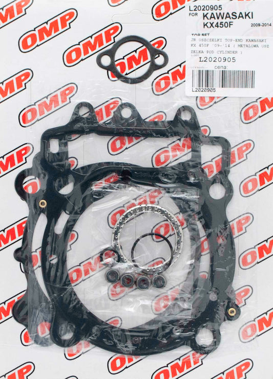TOP-END GASKET SET KAWASAKI KXF 450 09-14 (METAL BASE GASKET)