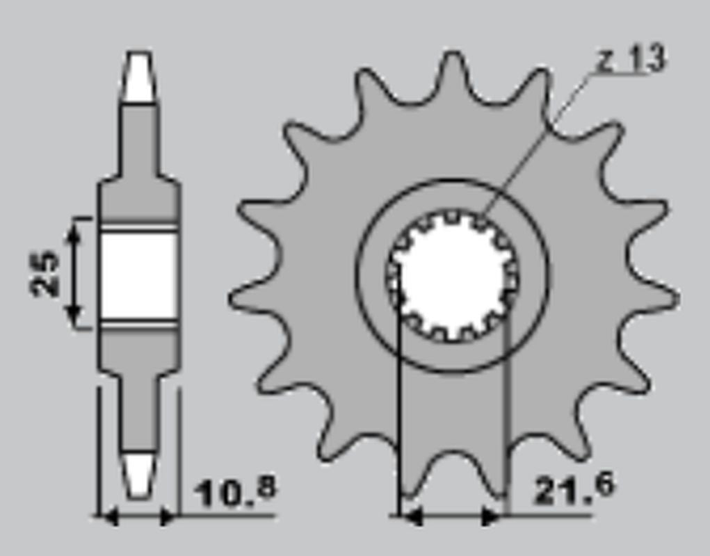 FRONT SPROCKET 2086 17 YAMAHA TDM850 96-98 (JTF1586.17)