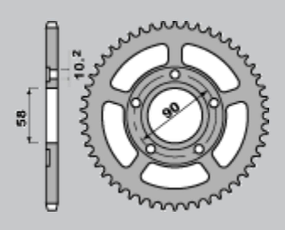 FRONT SPROCKET 281 13 HONDA XL 600 R/RM/LM, XR 600R (28113JT)
