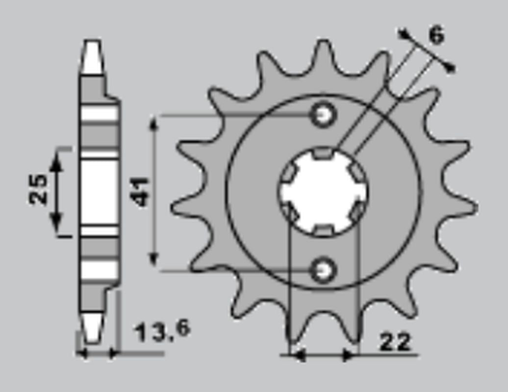 FRONT SPROCKET 293 15 HONDA XL 600 V 87-88 (JTF293.15)