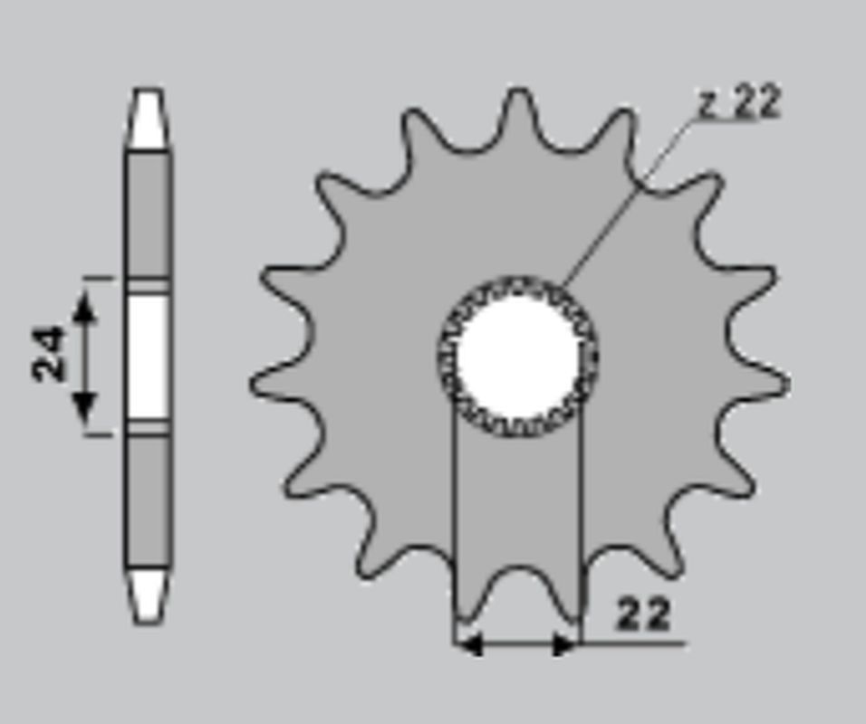 FRONT SPROCKET 406 16 APRILIA 125 (JTF394.16)