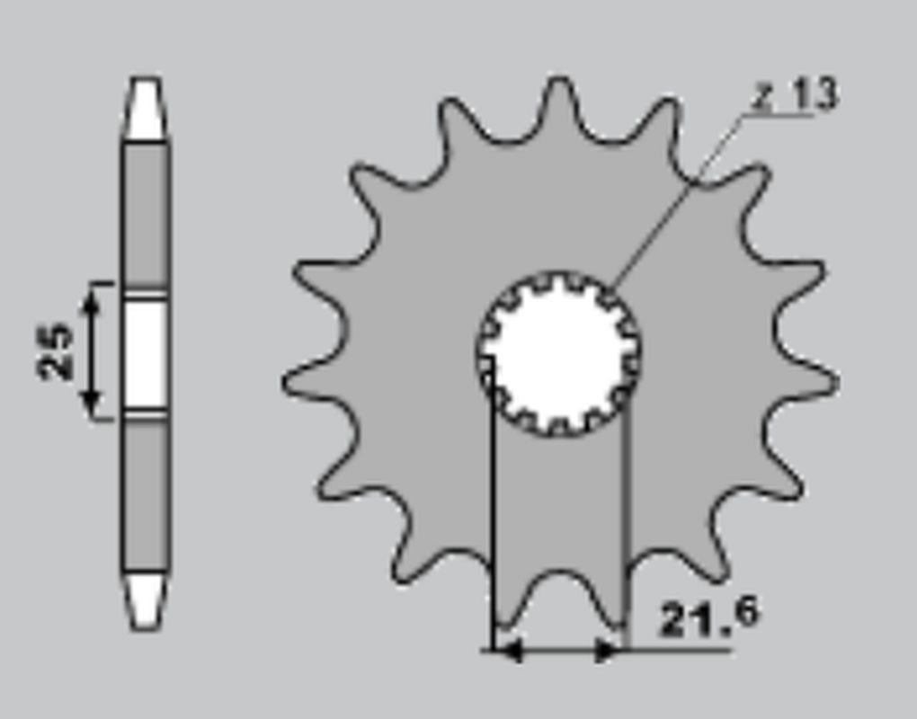 FRONT SPROCKET 429 16 SUZUKI GSX 1100F 90-96, GSX-R 1100 89-00, RF 900RR 94-00