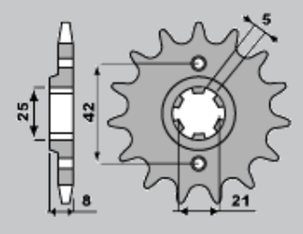 FRONT SPROCKET 575 15 YAMAHA XT 600 83-86 (JTF575.15)