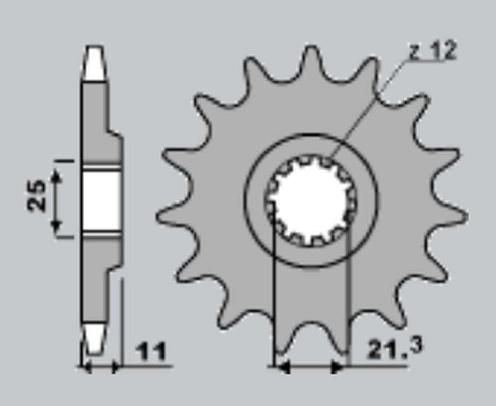FRONT SPROCKET 727 15 HUSQVARNA TE/TC (82415JT)(JTF824.15)