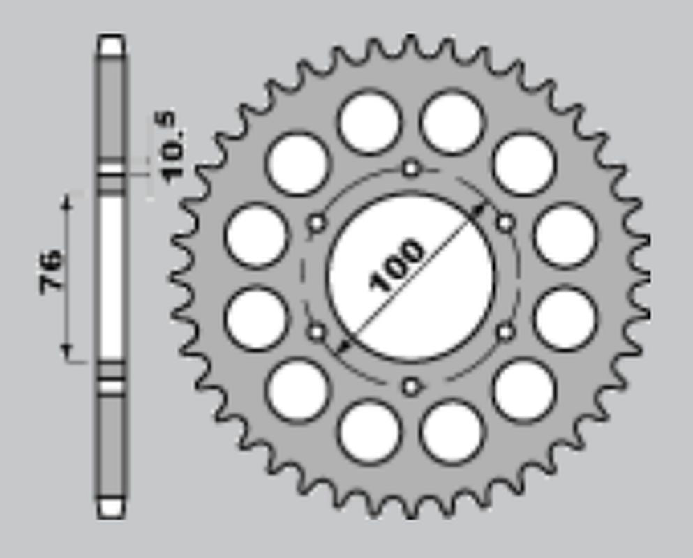 REAR SPROCKET 816 48 SUZUKI GSX1100F 88-96, GS550 79-88, GSX750 83-03, RF900RR 94-00, GSX-R1100 89-00