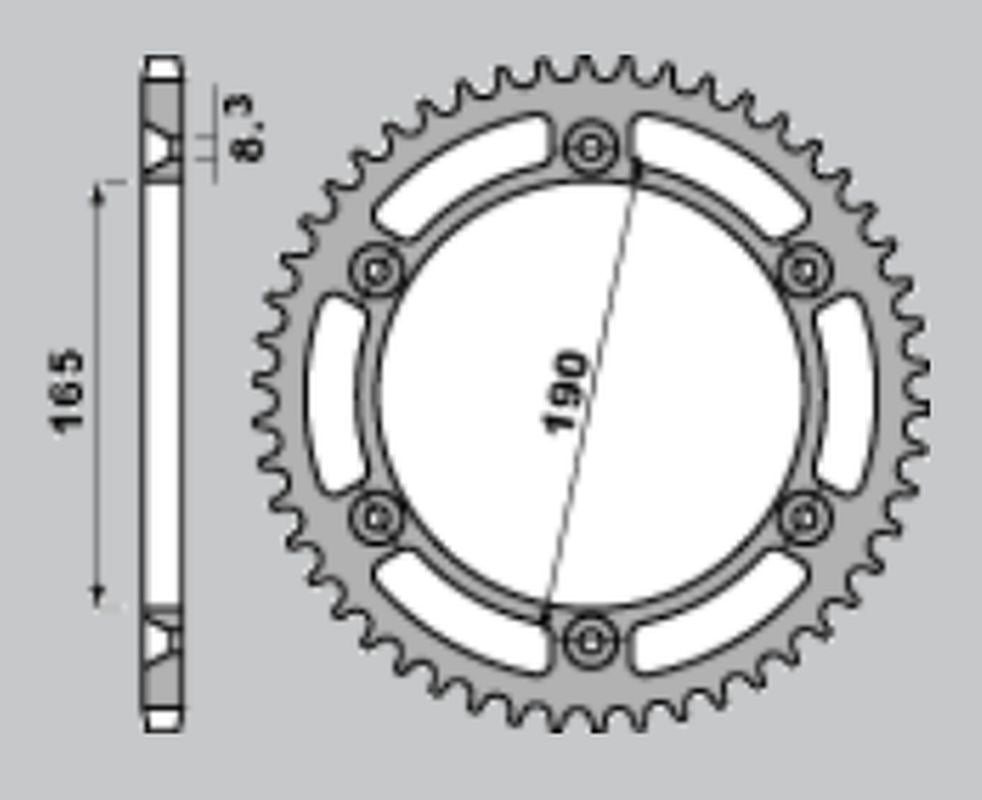 REAR SPROCKET 896 52 KTM 81-89 (JTR896.52)