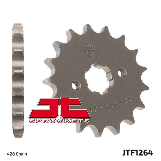 Front Sprocket 2037 14 HONDA CBR 125 '04-'17, XLR 125 '98-'01 (203714JT) (Chain. 428)