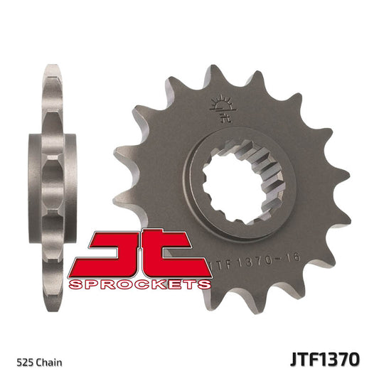 Front Sprocket 2068 16 HONDA CBR 600F '99-'14, CBR 600RR '03-'16, CBF 600 (206816JT) (Chain. 525)