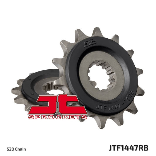 Front Sprocket 2299 14 Z Rubber SUZUKI GSR 250 12-17, GSX 250R 17-18, DL 250 V-STROM 17-18, INAZUMA 250 12-17 (229914JTRB) (Chain.520)