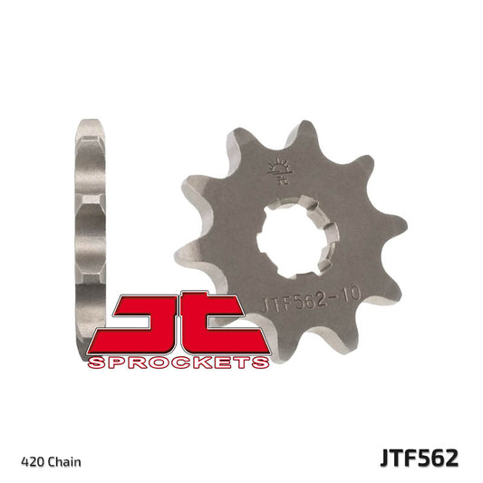 Front Sprocket 415 10 KAWASAKI KFX 50 '03-'06, SUZUKI LTA 50 '02-'05, SUZUKI TS 50, YAMAHA DT 50MX (J41510JT) (Chain. 420)