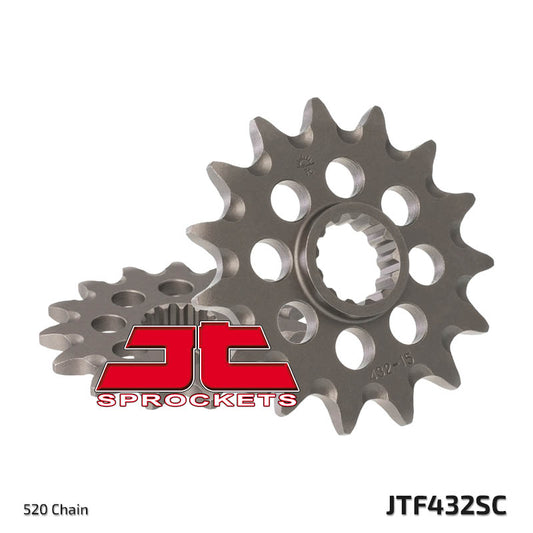 Front Sprocket 435 14 SUZUKI DRZ 400, DR 350, RM 250 (43514JT) (Chain. 520) Self-cleaning