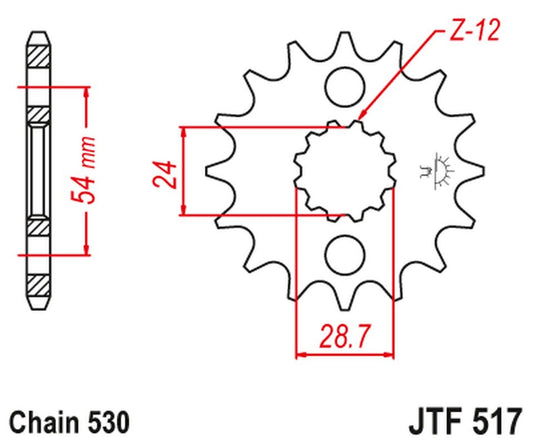 Front Sprocket 526 15 KAWASAKI ZZR 1200/1400 (52615JT) (Chain. 530)