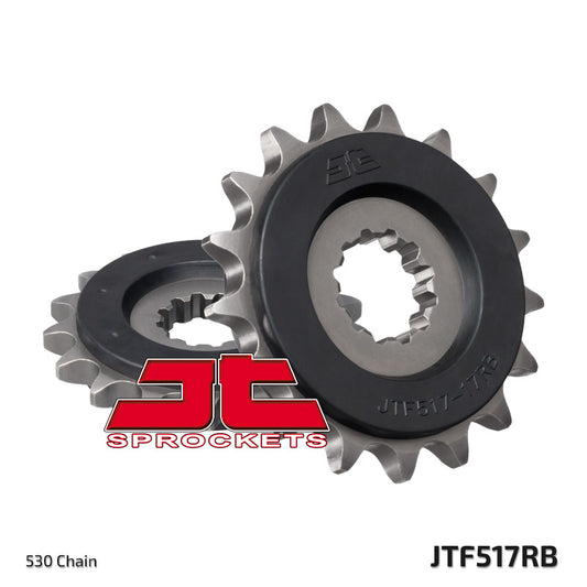 Front Sprocket 526 17 Z Rubber KAWASAKI ZZR 1200/1400 (52617JTRB) (Chain. 530)