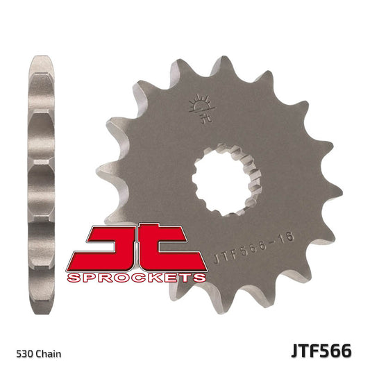 Front Sprocket 566 16 (56616JT) (Chain. 530) - CAN REPLACE 51316JT (JTF513.16) and 51916JT (JTF519.16)