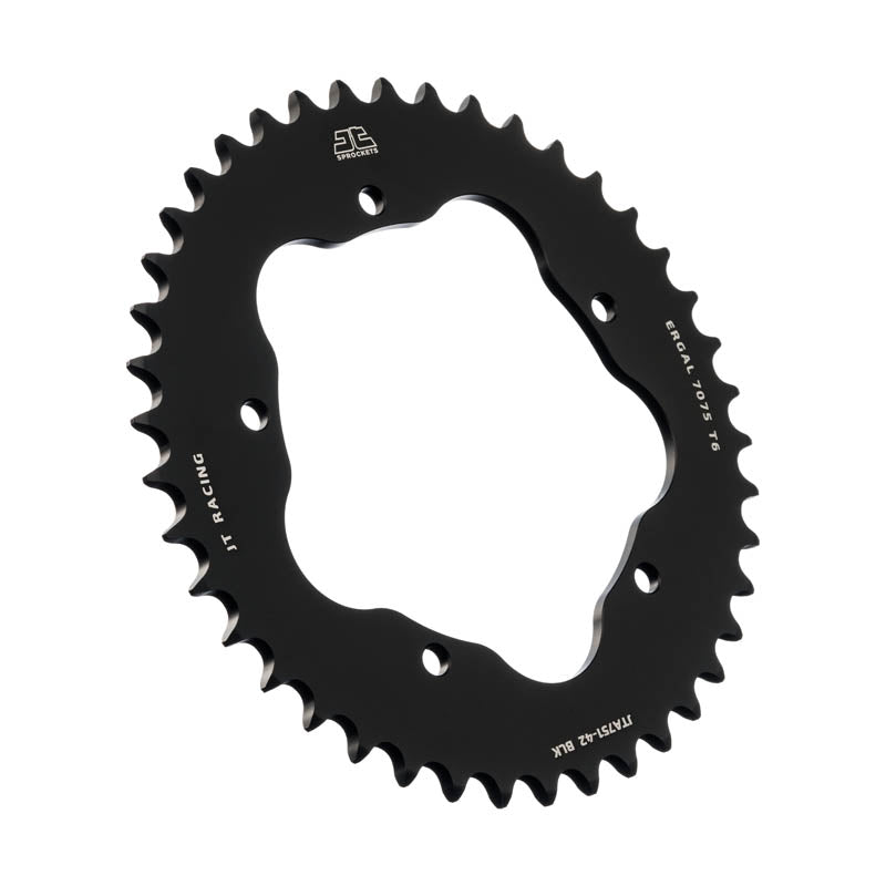 Rear Sprocket 4320M 43 Aluminium (ERGAL) DUCATI MONSTER 800 S2R '05-'07, HYPERMOTARD 950 '19-'23, BIPOSTO 748/S '95-'03 (Chain. 520) (STREETFIGHTER/EVO 848 '08-'15 CONVERSION TO Chain. 520) (ADAPTER NEEDED JTA750B) - COLOR BLACK