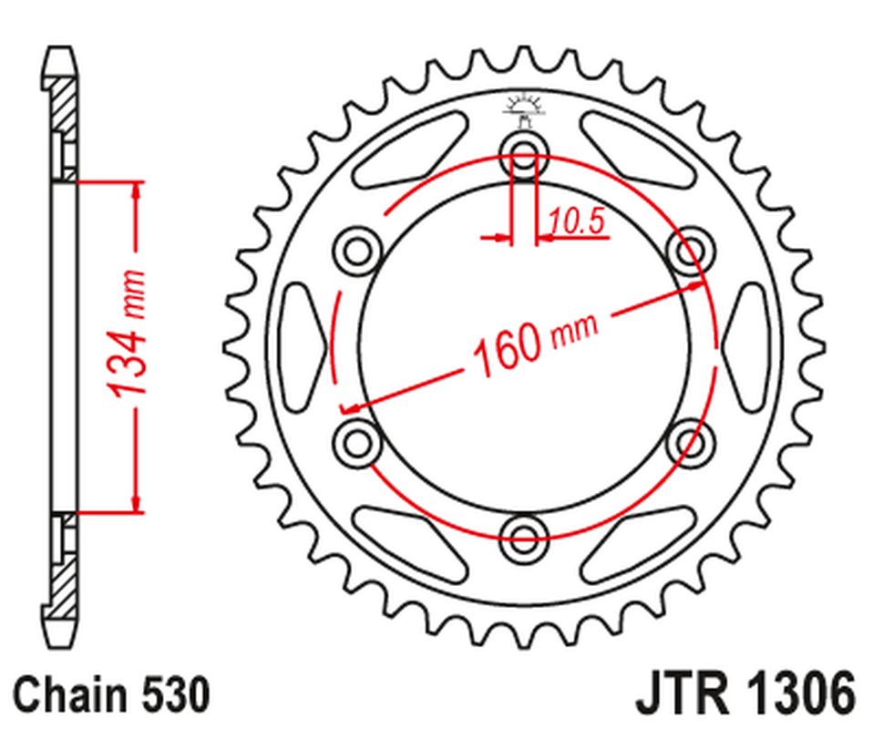 Rear Sprocket 4399 43 HONDA CBR 900RR '00-'03 (CBR929,954) (439943JT) (Chain. 530)