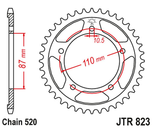 Rear Sprocket 795 49 SUZUKI GSF 250 BANDIT '91-95, GSX 250 '90-94 (79549JT) (Chain. 520)