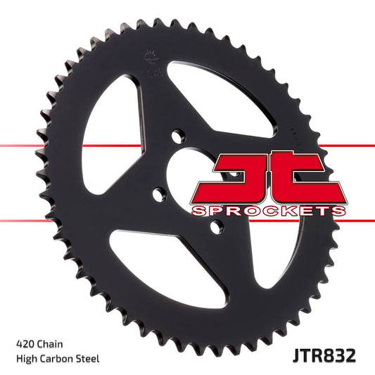 Rear Sprocket 832 52 YAMAHA DT 50R 97-98 (83252JT) (Chain. 420) - CAN REPLACE 4461 52 (JTR1832.52)