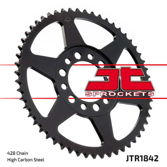 Rear Sprocket 842 52 YAMAHA TW 125 (03-04), XT 350 (85-98) (84251JT) (Chain. 428)