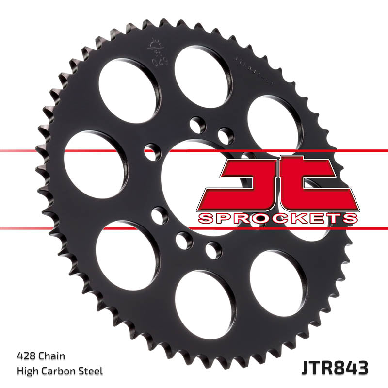 Rear Sprocket 843 50 YAMAHA DT 125LC '85-'88, SR 125 '85-'94, DT 80LC (84350JT) (Chain. 428)