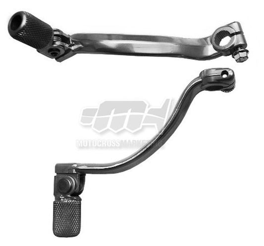 GEAR SHIFT LEVER HONDA CR125 87-07 (ALUMINUM FORGED) COLOR SILVER, STEEL TIP