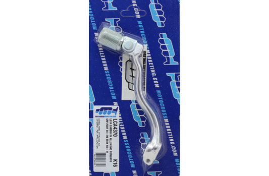 GEAR SHIFT LEVER HONDA CRF250R 04-09, 250X 04-18, BETA RR (ALUMINUM) COLOR SILVER, STEEL TIP