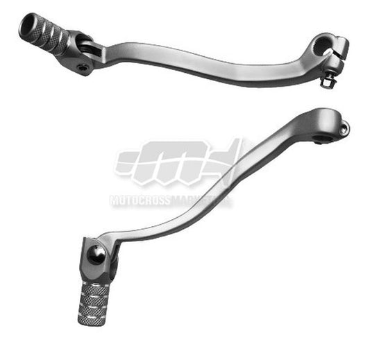 GEAR SHIFT LEVER KAWASAKI KX250F 04-05, RMZ250 04-06 (ALUMINUM) COLOR SILVER, STEEL TIP