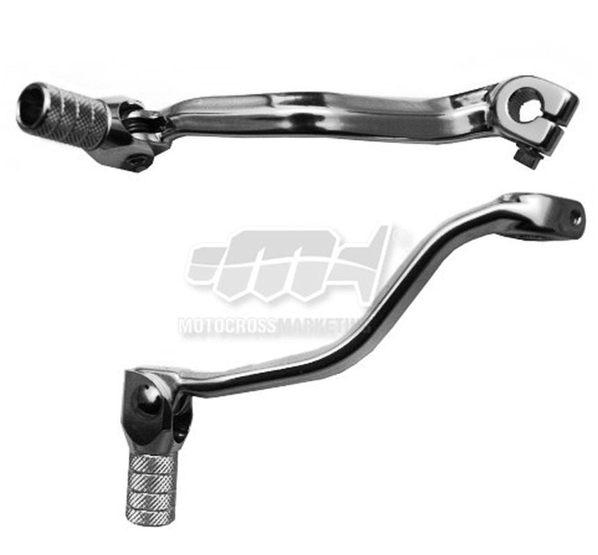 GEAR SHIFT LEVER KAWASAKI KX85 01-25 (ALUMINUM) COLOR SILVER, STEEL TIP