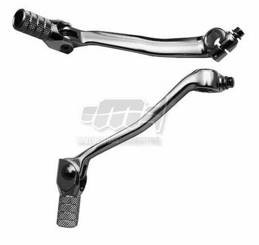 GEAR SHIFT LEVER KAWASAKI KX450F 16-25, KX450X 21-25 (ALUMINUM) COLOR SILVER, STEEL TIP