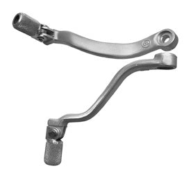 GEAR SHIFT LEVER KTM 400/450/520/525 00-06, SXF/EXCF250 06-13, EXCF350 12-16 (ALUMINUM FORGED) COLOR SILVER, STEEL TIP