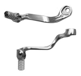 GEAR SHIFT LEVER KTM SX65 09-24, GAS GAS MC65 21-24, HUSQVARNA TC65 17-24 (ALUMINUM) COLOR SILVER, STEEL TIP