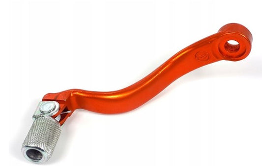 GEAR SHIFT LEVER KTM SX/EXC125 98-15, SX/EXC250 01-04, SXF350 11-15, SXF450 07-12, SXF250 13-15 (ALUMINUM FORGED) COLOR ORANGE, STEEL TIP