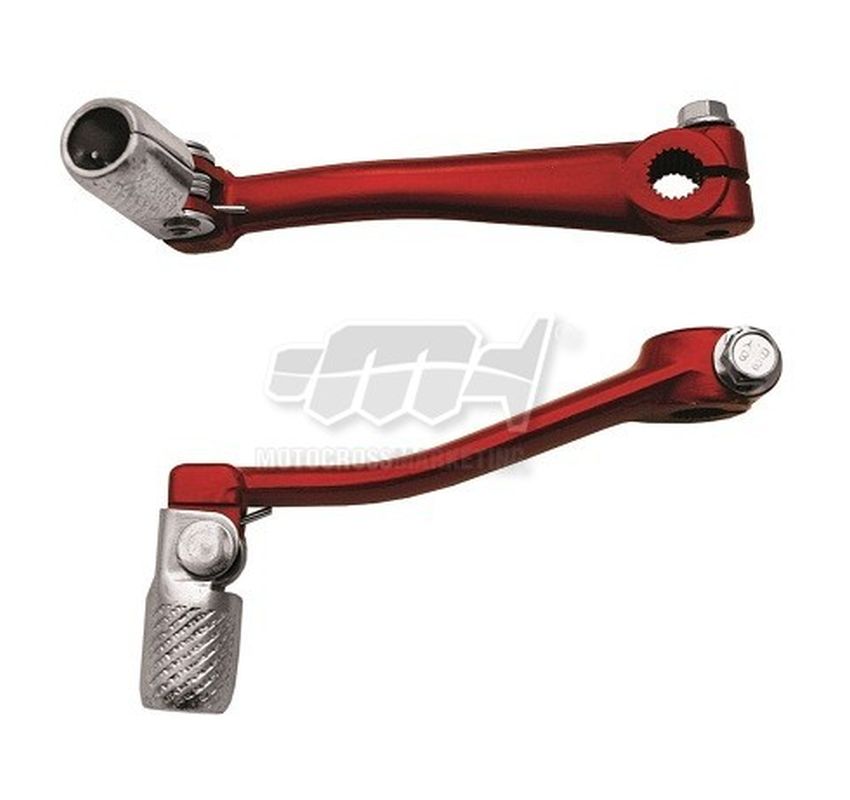 GEAR SHIFT LEVER MINARELLI AM6 (50CC) (ALUMINUM) COLOR RED, STEEL TIP