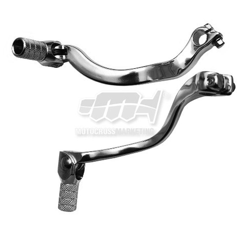 GEAR SHIFT LEVER SUZUKI RM125 01-12 (ALUMINUM) COLOR SILVER, STEEL TIP