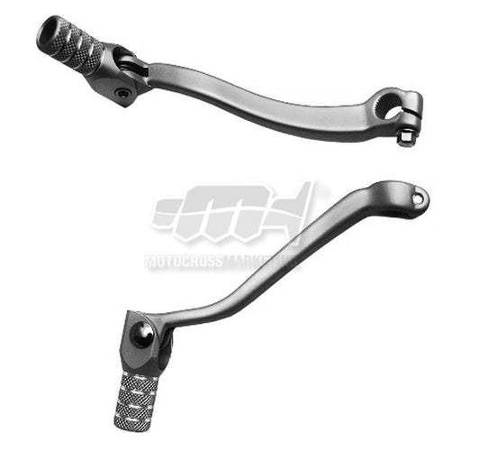 GEAR SHIFT LEVER SUZUKI RMZ450 05-07 (ALUMINUM FORGED) COLOR SILVER, ALUMINUM TIP