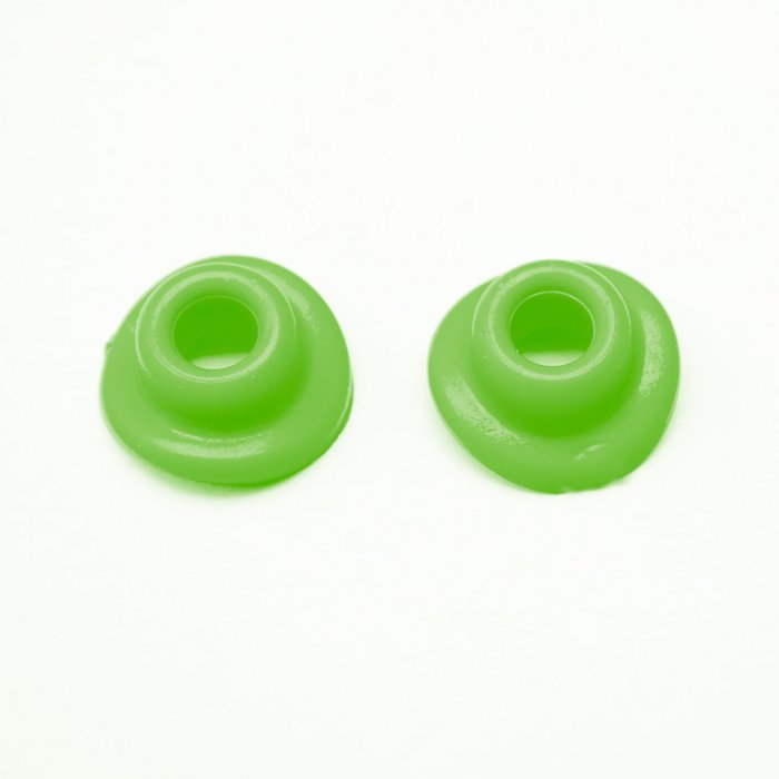 VALVE STEM SEAL MUDGUARD RUBBERS (SET 2 PCS) COLOR GREEN
