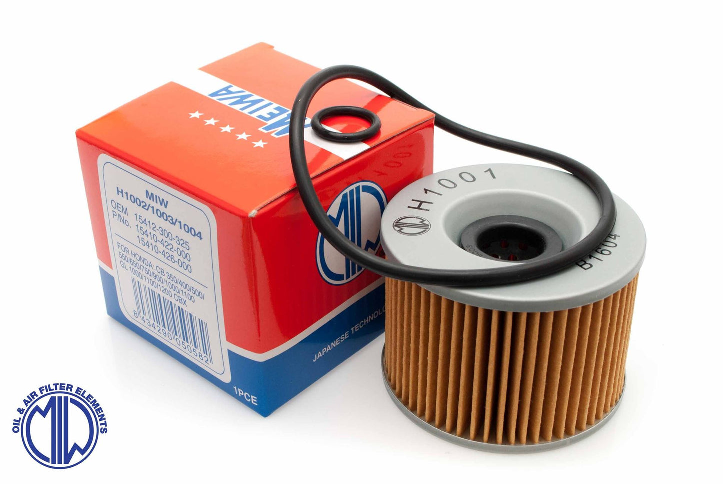OIL FILTER HONDA/KAWASAKI/YAMAHA (HF401) WITH O-RINGS 