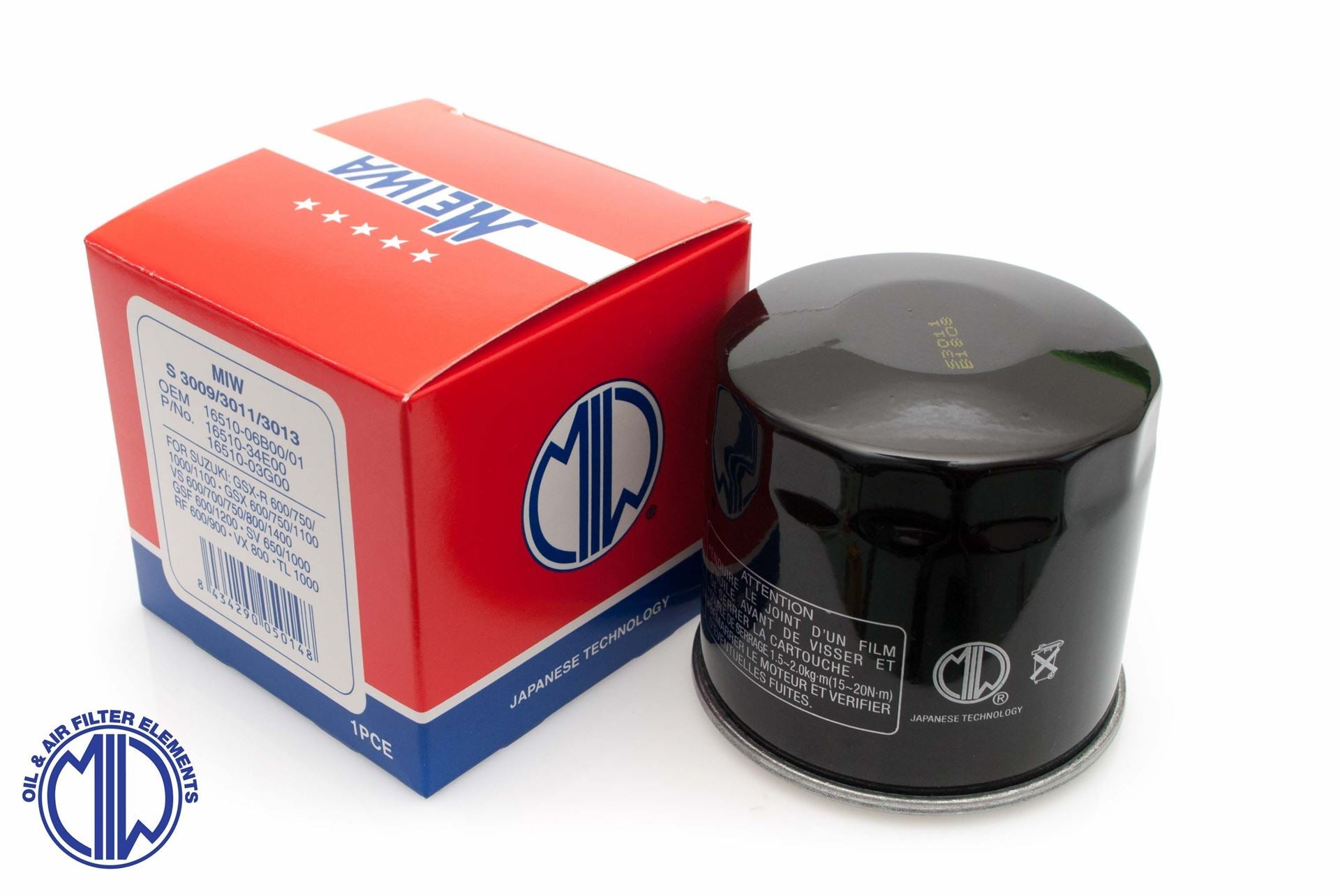 OIL FILTER SUZUKI GSX/GSXR/SV/TL/VZ/VS/DL (HF138) 